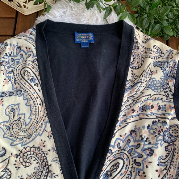 Pendleton cardigan Button Down blue size large - Picture 3 of 8